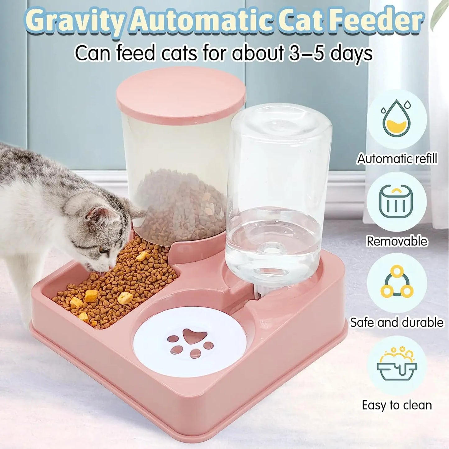 Automatic Cat Feeder Set