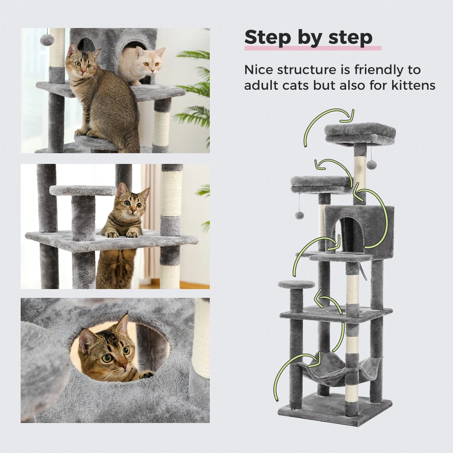 Multi-Level Cat Tree Tower