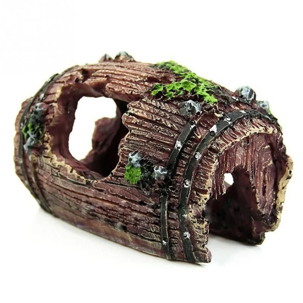 Fish tank escape house resin decoration